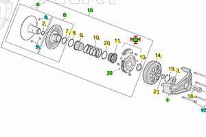 Frizione Aprilia Atlantic 500 AP8560206