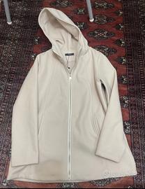 Giacca domna con zip color vaniglia