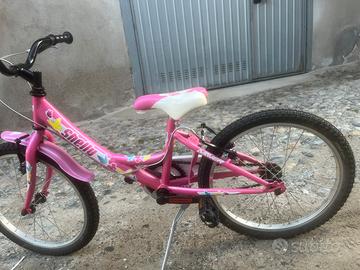 bici bambina 16” rosa + casco frozen