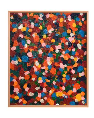 TENNIS BALL - astratto contemporaneo acrilico70X85