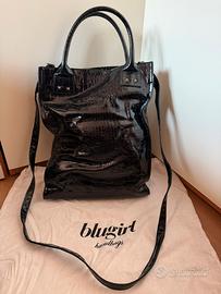 Borsa blugirl effetto coccodrillo