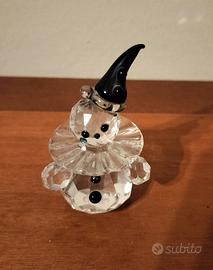 Statuetta Pierrot pagliaccio in vetro