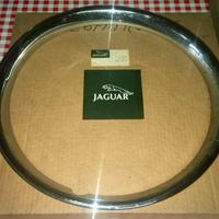 Anelli cromati cerchi ruote Jaguar XJ6 Serie 1