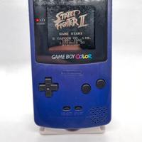 Game Boy Color viola + Street Fighter II