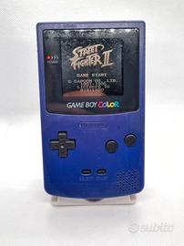 Game Boy Color viola + Street Fighter II