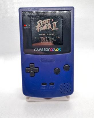 Game Boy Color viola + Street Fighter II