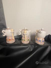 Bomboniere mini caffettiera in porcellana