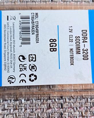 Ram crucial 8GB 