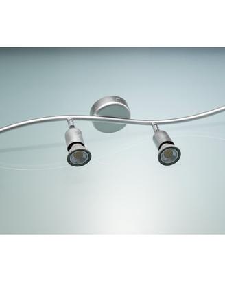 Plafoniera 4 Fiamme Orientabili LED Grigio