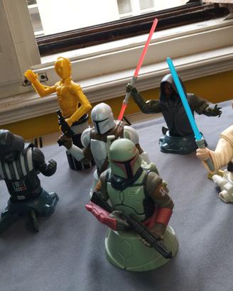 Lotto 8 Figure MAXI Star Wars-Kinder Gransorpresa