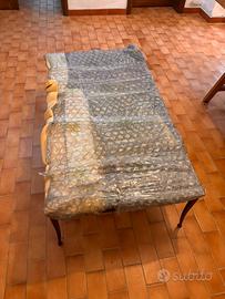 Tavolino sa soggiorno in vetro e specchio