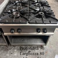 Cucina 4 fuochi giga