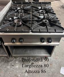 Cucina 4 fuochi giga