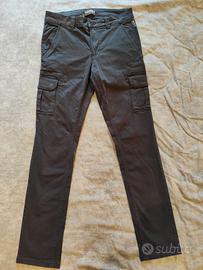 Pantaloni Cargo Napapijri Grigio Wolf Invernali.