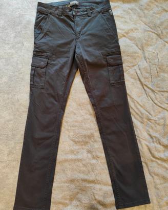 Pantaloni Cargo Napapijri Grigio Wolf Invernali.