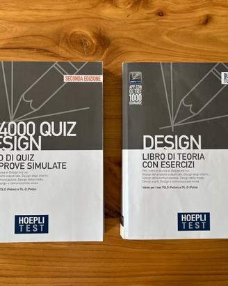 Hoepli Test Design: Quiz + Teoria (Come Nuovi)
