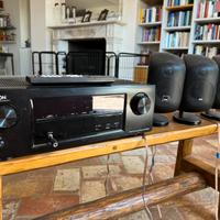 Amplificatore Denon AVR-X1000 surround e Subwoofer