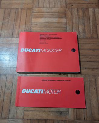 Manuale e ticket tagliando Ducati Monster 