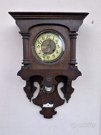 Orologio a pendolo da parete antico da restauro