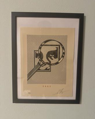 Poster Obey stampa numerata e fimata