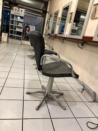 Sedia poltrona parrucchiera