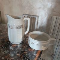 set da toeletta da camera in ceramica italiana