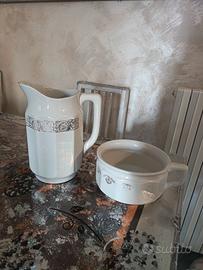 set da toeletta da camera in ceramica italiana