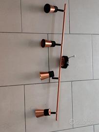 Lampadario a led color rame