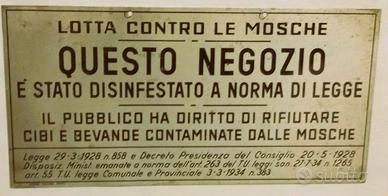 Targa in Latta 1934 Lotta contro le mosche