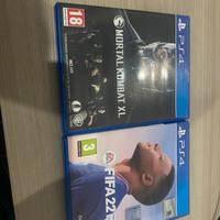 Mortal Kombat e Fifa 22 per PS4
