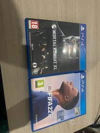 Mortal Kombat e Fifa 22 per PS4