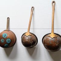 Mestoli in rame vintage