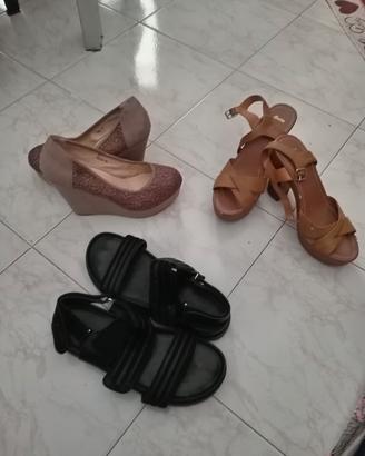 tre paia scarpe donna 