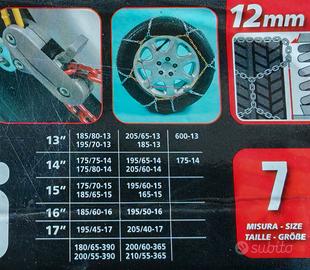 catene da neve lampa nuve mai usate