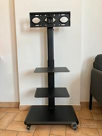 Asta/supporto tv con ruote