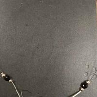 2 collane vetro Murano e acciaio