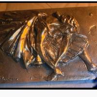 bassorilievo a bronzo Franco Troiano