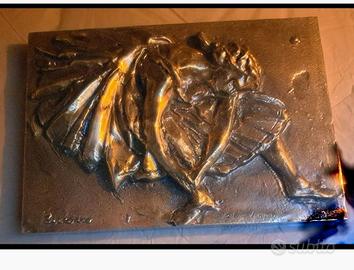 bassorilievo a bronzo Franco Troiano