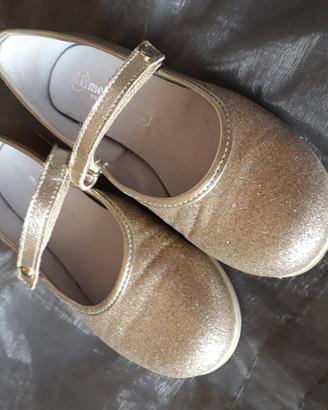 Ballerine bimba Melania oro/glitter n.34