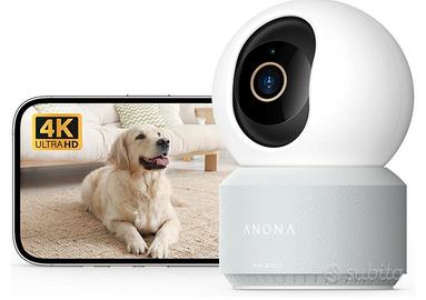 Anona Pano 4K Telecamera WIFI Interno,Videocamera 
