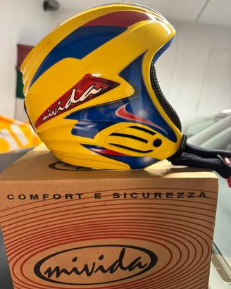Casco da Sci vintage Mivida con scatola originale
