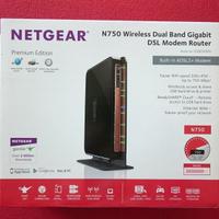 Netgear Gigabit DSL Modem Router N750 Wifi spedito