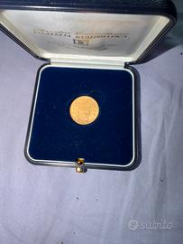 MONETA ORO 22 CARATI 20 FRANCHI SVIZZERI