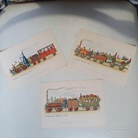 3 cartoline Locomotive Repubblica dei ragazzi