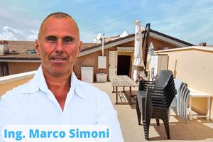 Ultimo piano 55 mq, 34 mq terrazzo, VISTA MARE