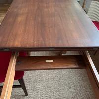 Tavolo noce Cassina, allungabile vintage