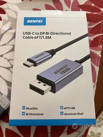 BENFEI Cavo USB-C ↔ DisplayPort 1.4