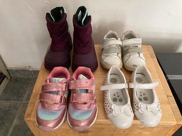 Lotto 4 paia Scarpe bambina usate numero 25