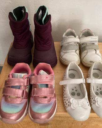 Lotto 4 paia Scarpe bambina usate numero 25