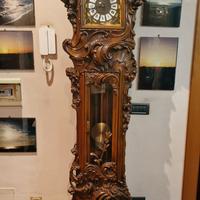 Antico Orologio a Pendolo Stile Barocco in Noce